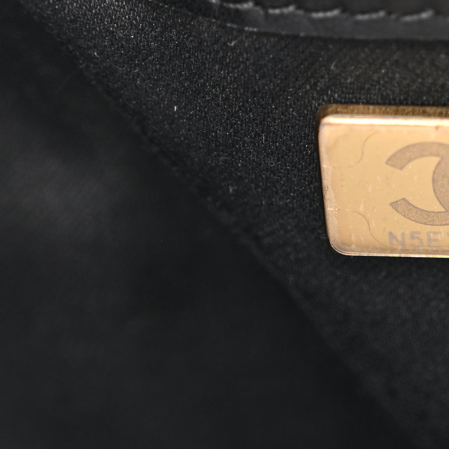 Chanel Tweed Quilted Small Chanel 25 Handbag Black 7 of 11