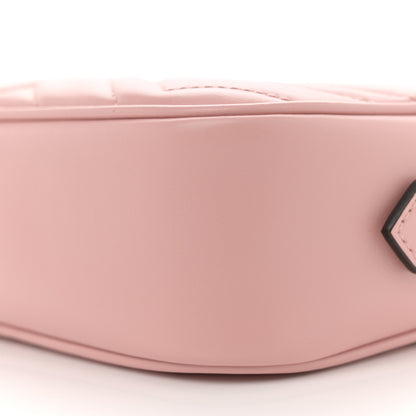 Gucci Calfskin Matelasse Monochrome Mini GG Marmont Chain Shoulder Bag Perfect Pink 10 of 11
