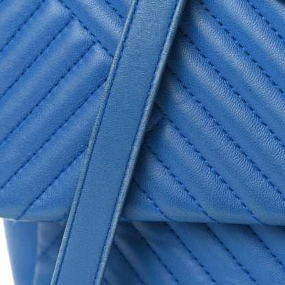 Chanel Lambskin Large CC Crossing Flap Blue 10 of 13