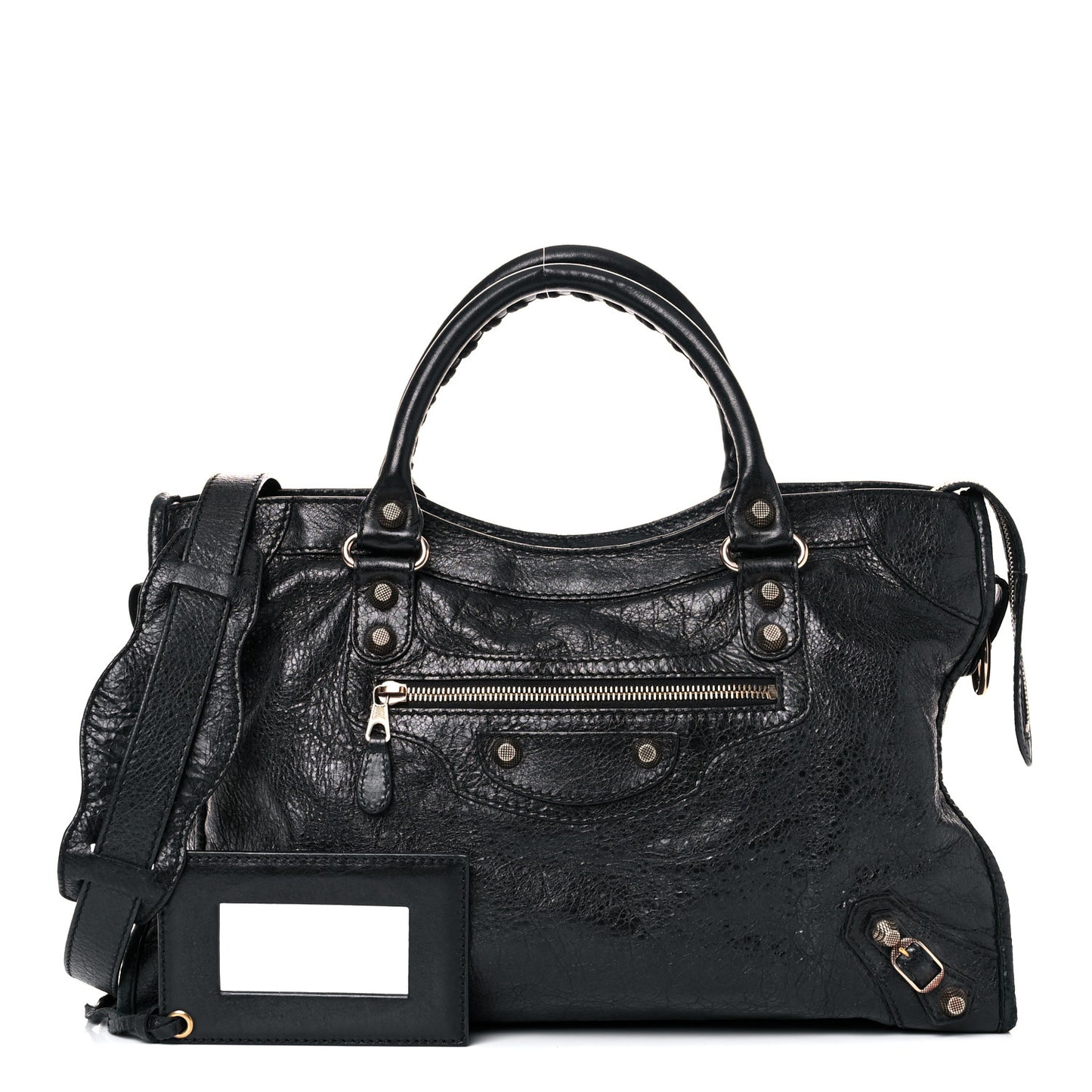 Agneau Giant 12 Rose Gold Hardware City Black