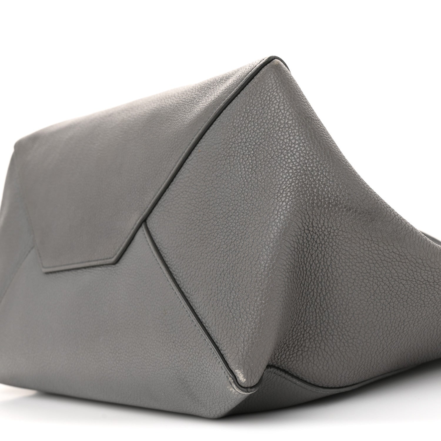 Celine Soft Grained Calfskin Medium Belt Cabas Phantom Grey 9 of 15