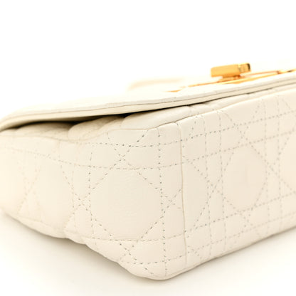Christian Dior Calfskin Cannage Small Caro Bag Ivory 9 of 10