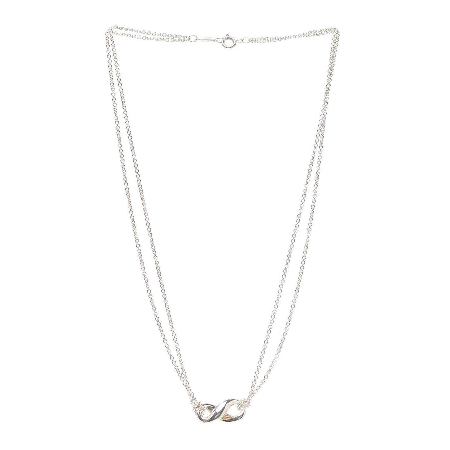 Sterling Silver Figure 8 Pendant Necklace