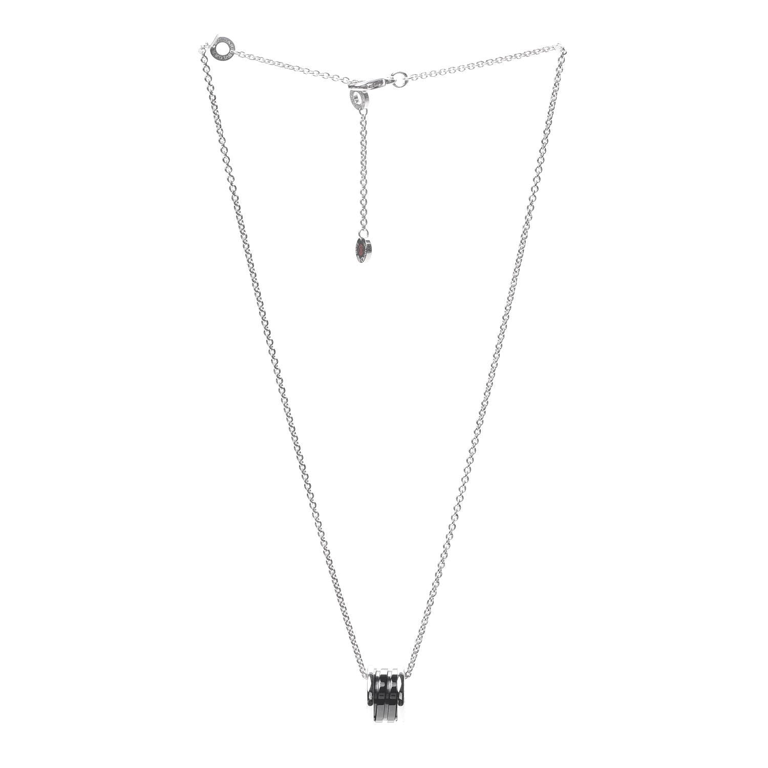 Bulgari Sterling Silver Ceramic Save The Children Pendant Necklace 3 of 8
