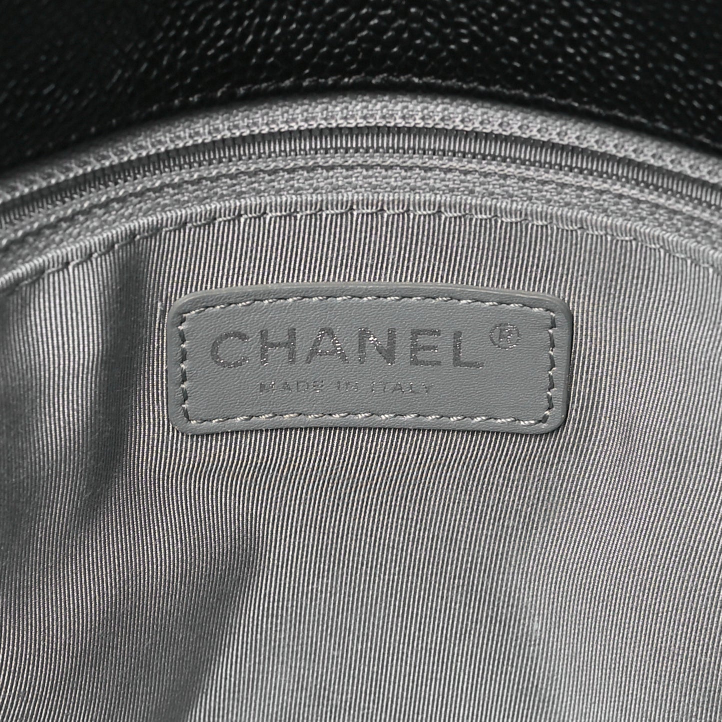 Caviar Quilted Medium French Riviera Flap Black
