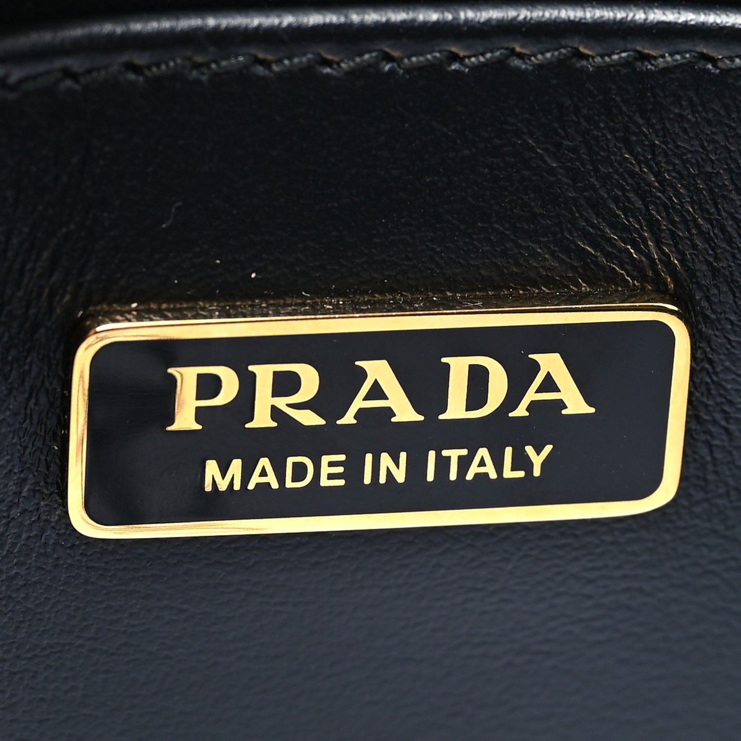 Saffiano Lux Embossed Logo Mini Shoulder Bag Black