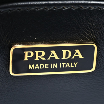 Prada Saffiano Lux Embossed Logo Mini Shoulder Bag Black 7 of 11