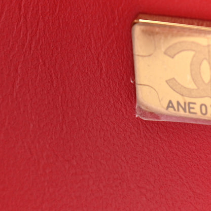 Chanel Caviar Quilted Small Double Flap Red 6 of 10