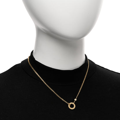 Cartier 18K Yellow Gold 2 Diamond LOVE Necklace 2 of 4