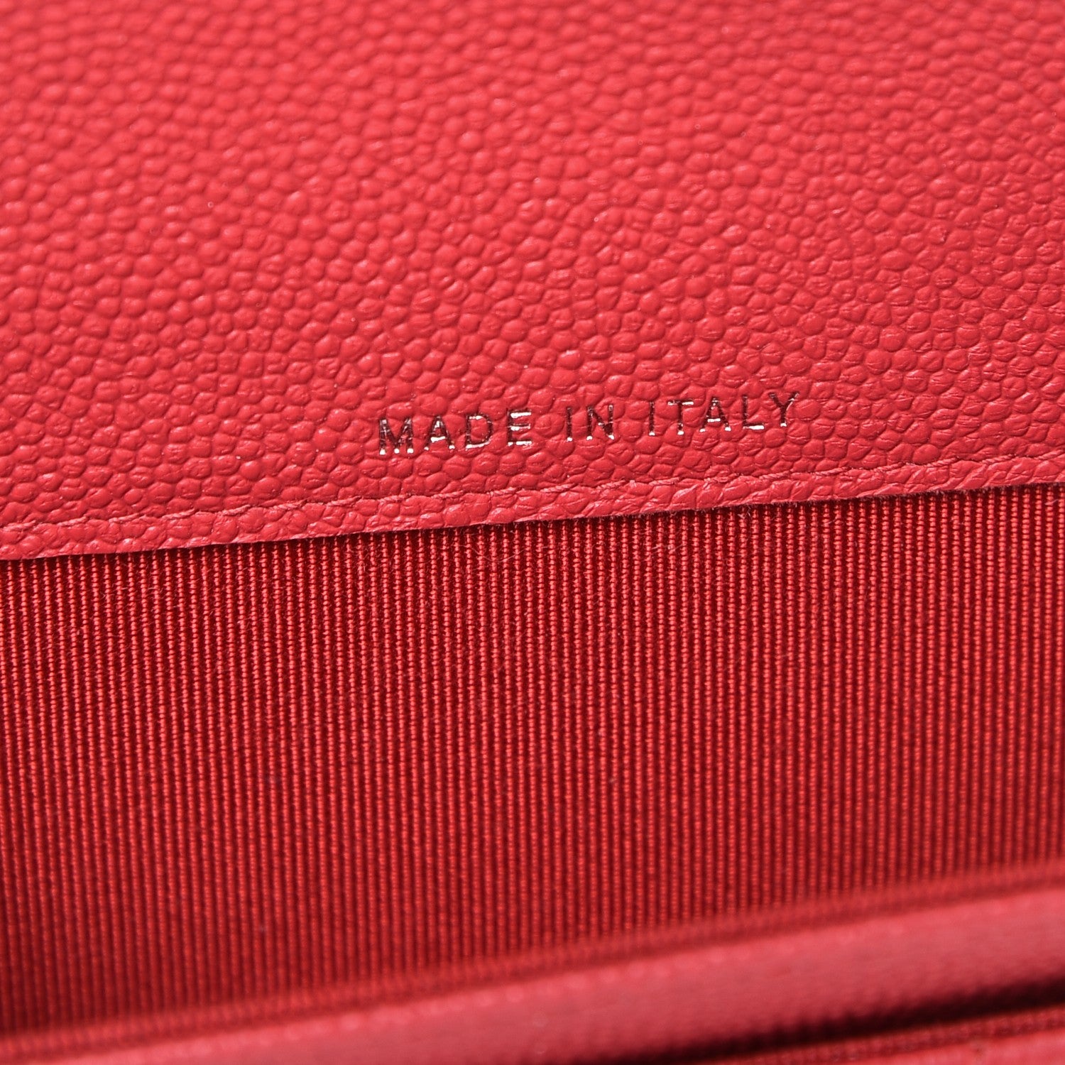 Chanel Caviar Chevron Quilted Card Holder Wallet Dark Pink 7 of 8