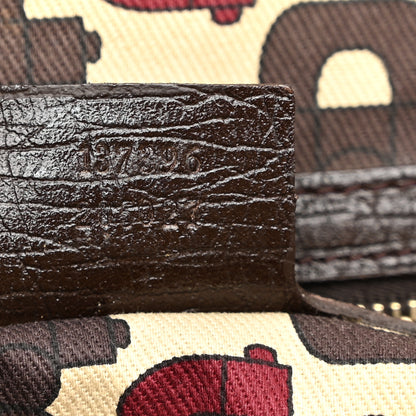 Gucci Monogram Medium Jolicoeur Tote Dark Brown 7 of 11