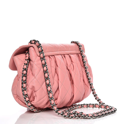 Chanel Washed Lambskin Quilted Medium Chain Around Messenger Pink 3 of 8