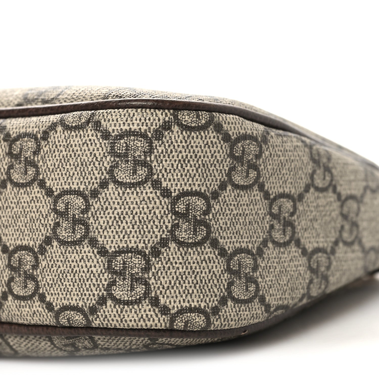 Gucci GG Supreme Monogram Textured Dollar Calfskin Web Small Ophidia GG Handbag Beige Ebony New Acero 10 of 11