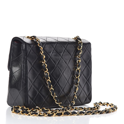Chanel Lambskin Quilted Mini Square Flap Black 3 of 11
