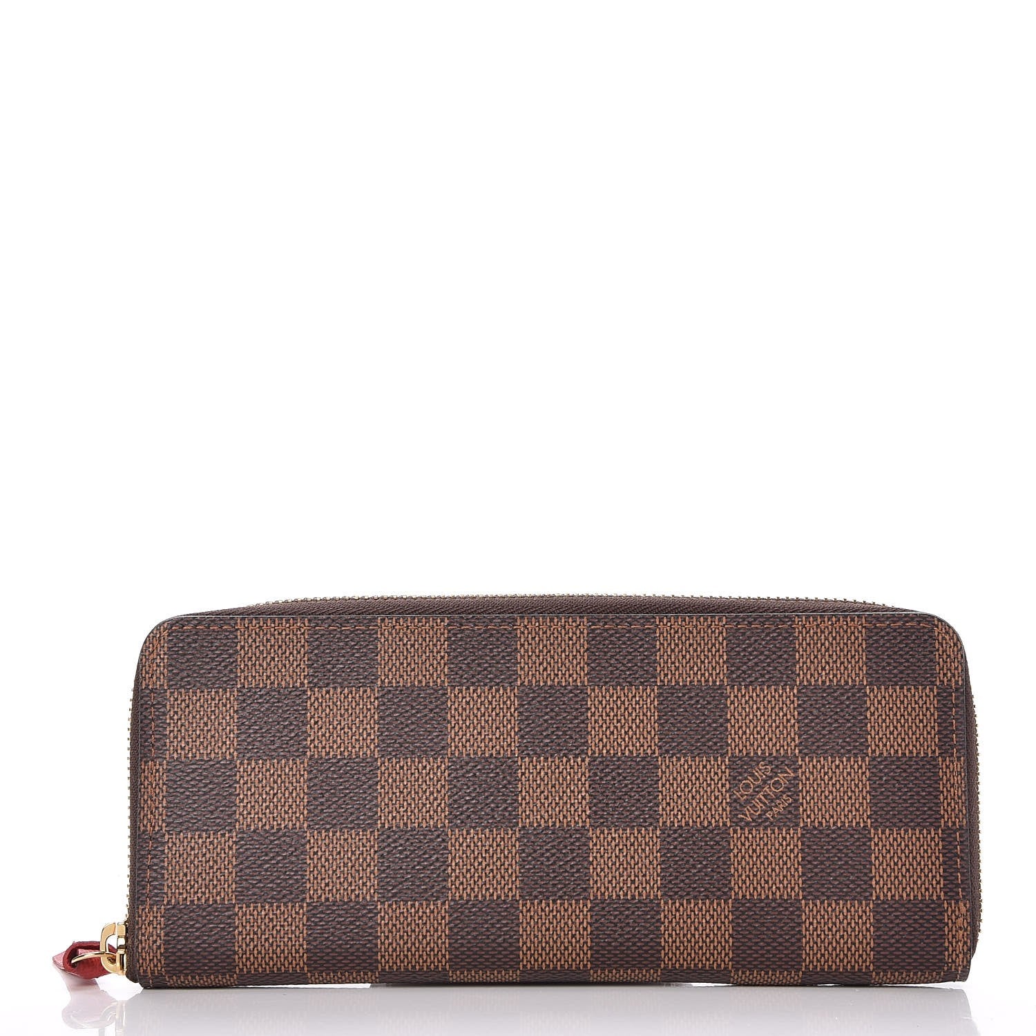 Louis Vuitton Damier Ebene Clemence Wallet Cherry 1 of 7