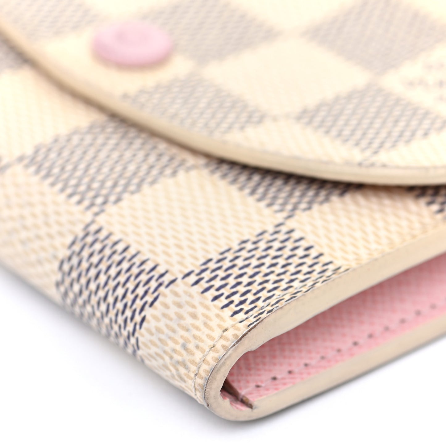 Damier Azur Rosalie Coin Purse Rose Ballerine