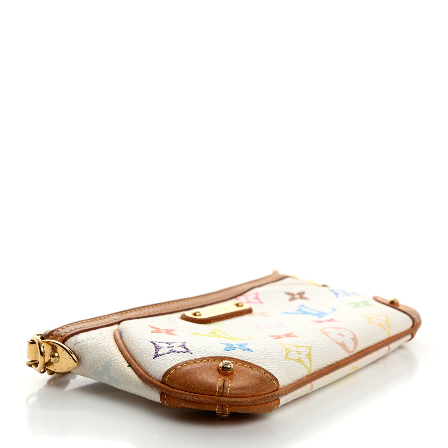 Louis Vuitton Monogram Multicolor Pochette Milla MM White 4 of 10