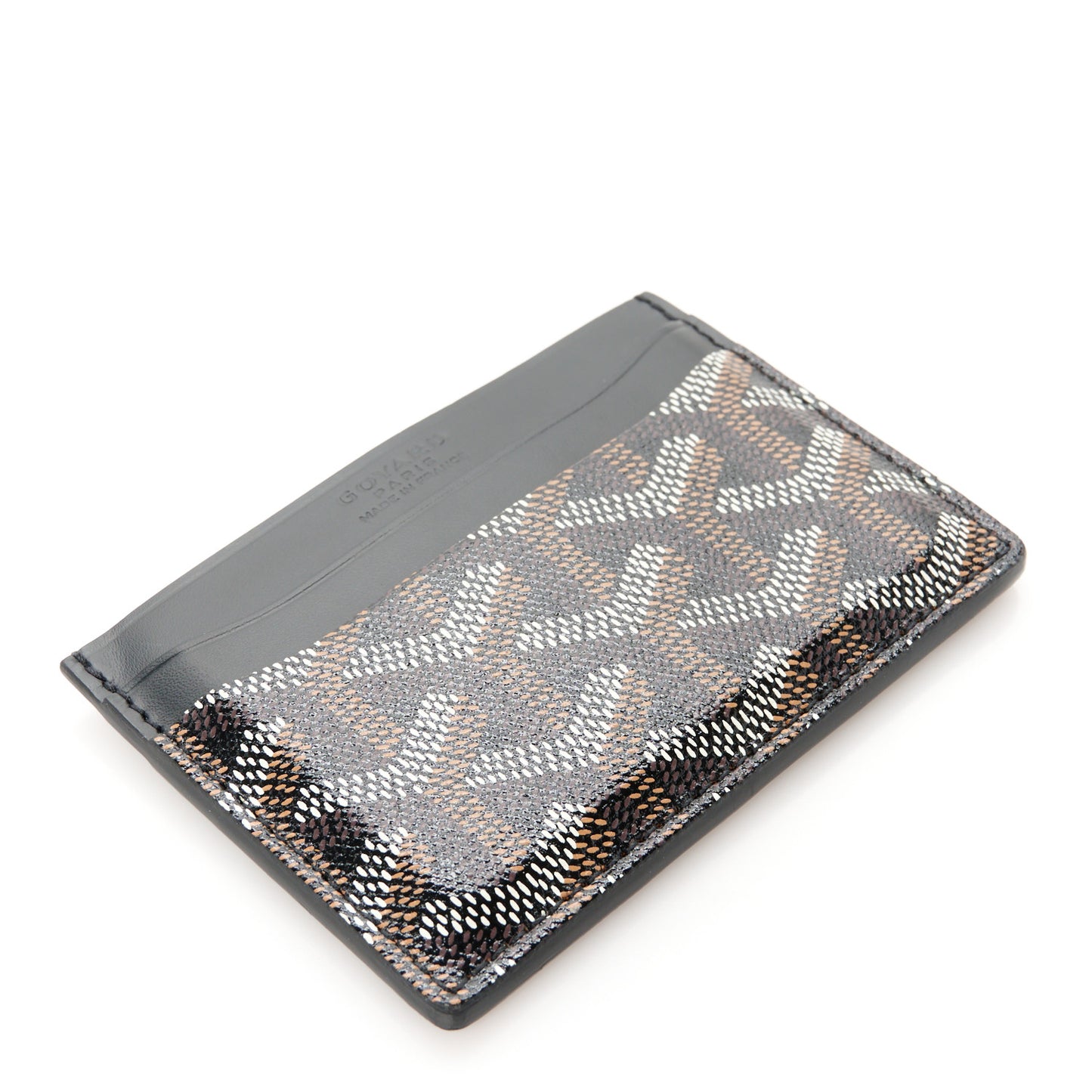 Goyardine Saint Sulpice Card Holder Black