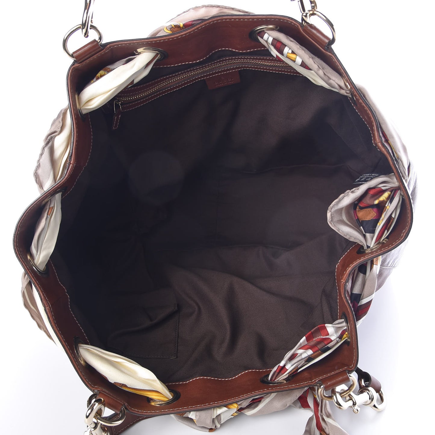Calfskin Large Positano Tote Brown