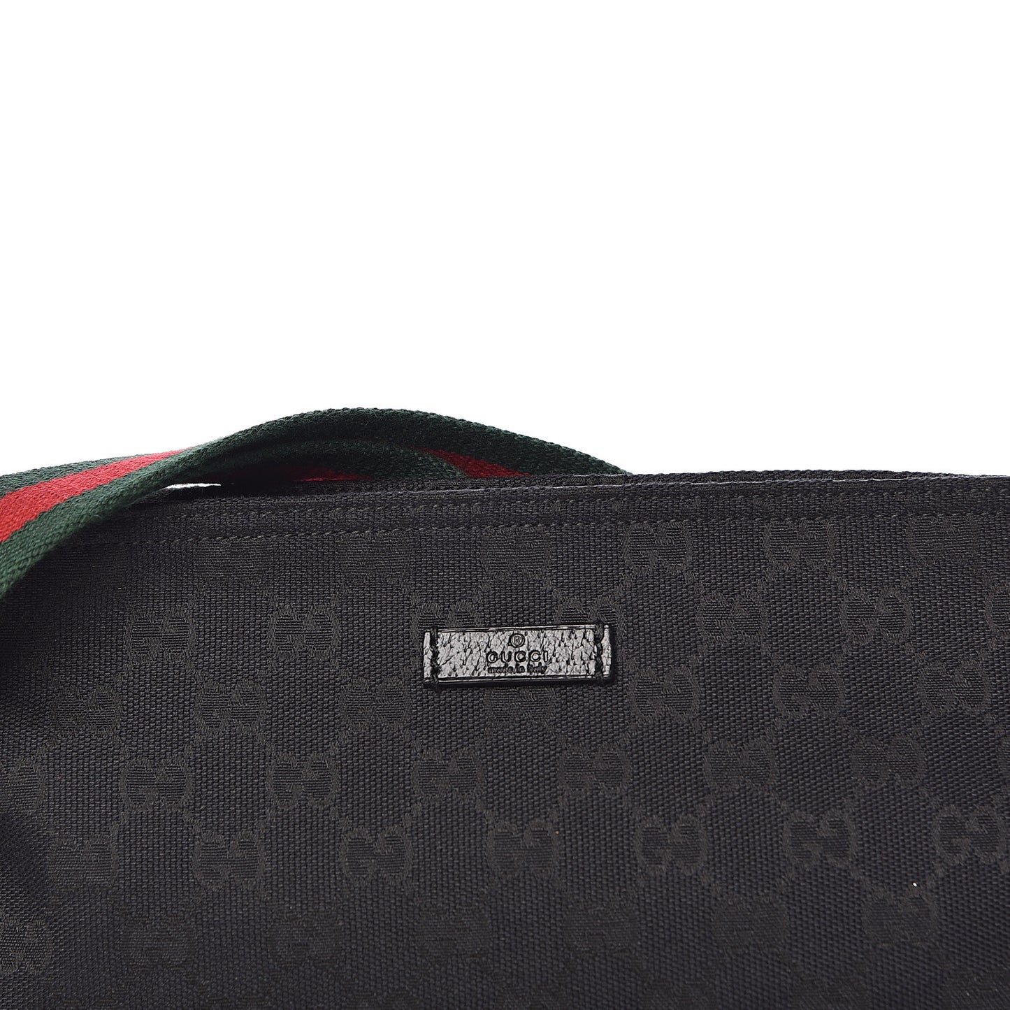 Monogram Web Small Flat Messenger Crossbody Black