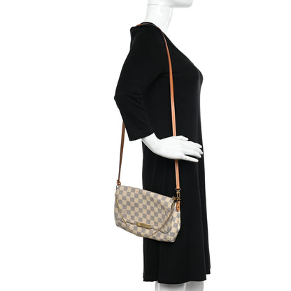 Louis Vuitton Damier Azur Favorite MM 2 of 15
