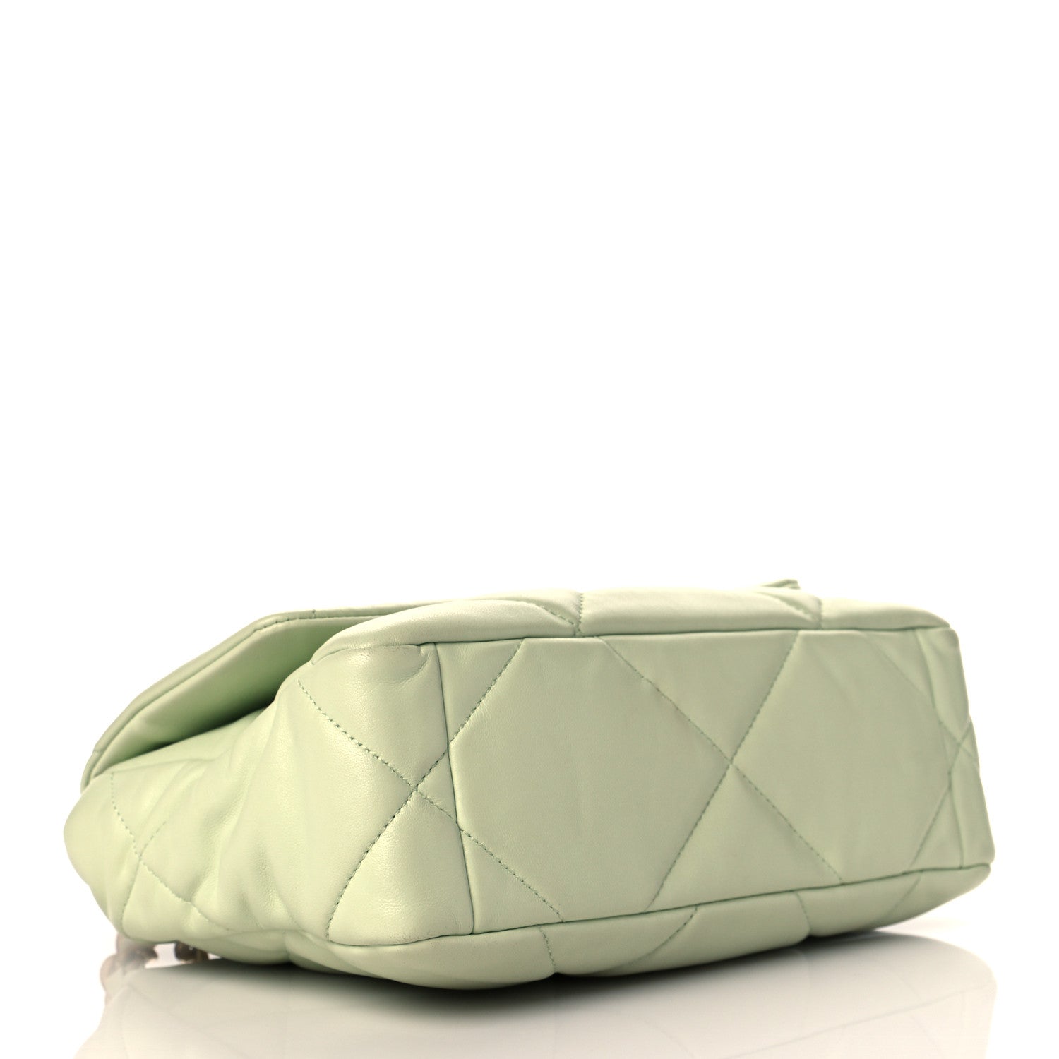 Chanel Lambskin Quilted Medium Chanel 19 Flap Light Green 4 of 11