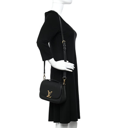 Louis Vuitton Grained Calfskin Vivienne NM Black 3 of 10