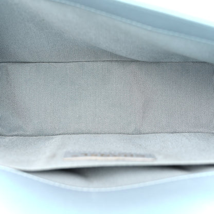 Chanel Iridescent Patent Calfskin Quilted Medium Boy Flap Light Blue 5 of 10