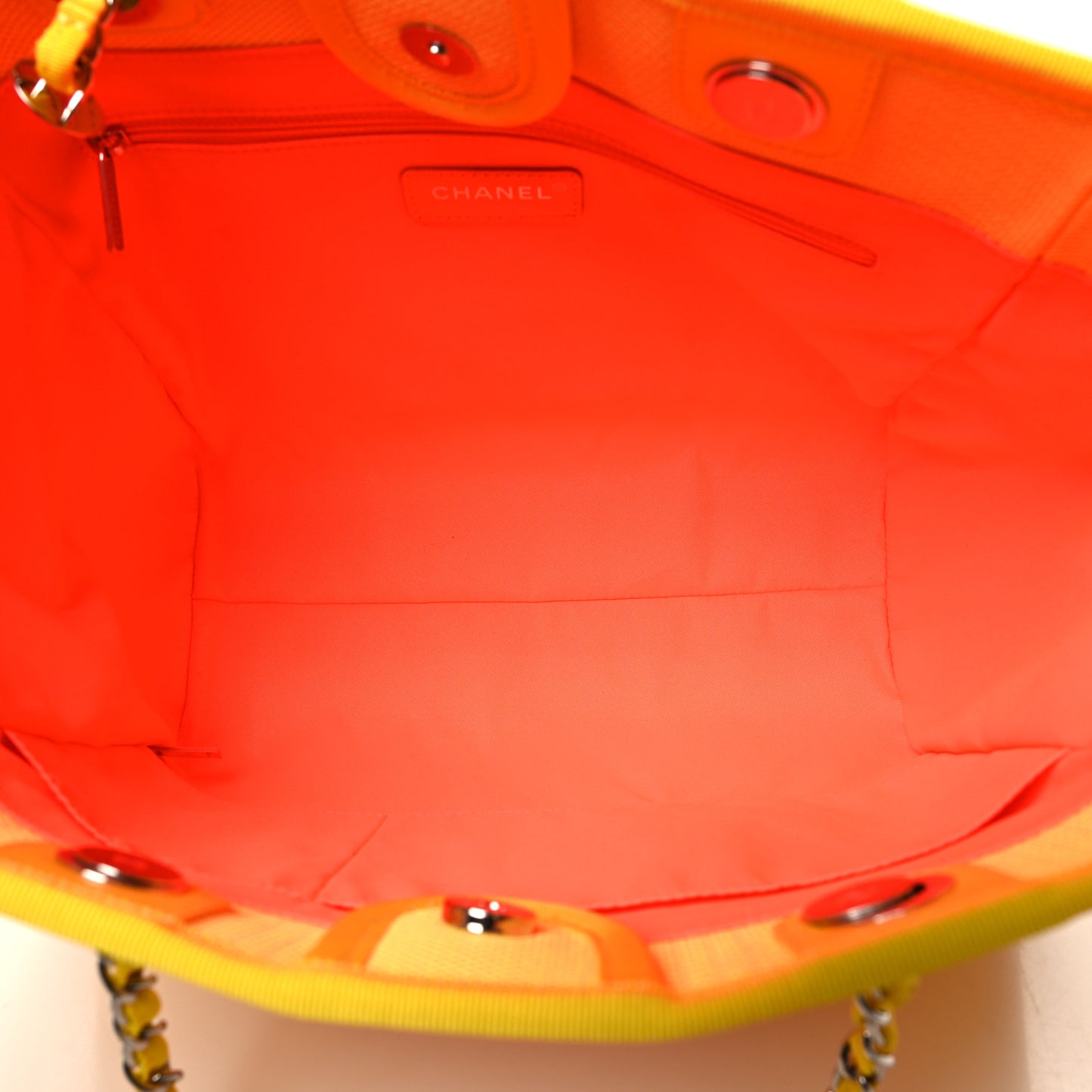 Mixed Fibers Small Deauville Tote Yellow Orange