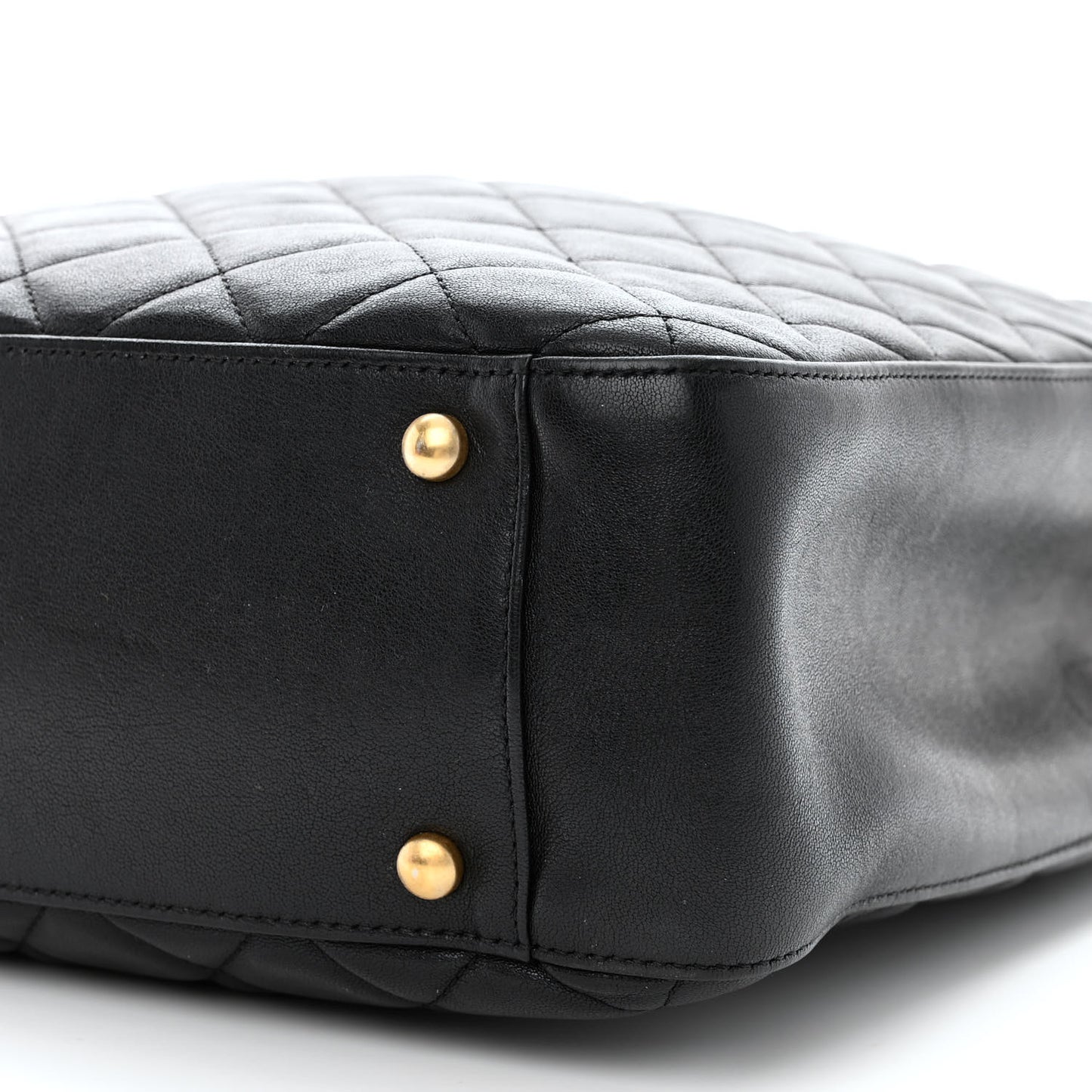 Lambskin Quilted Large Chanel 19 Shopping Tote Black