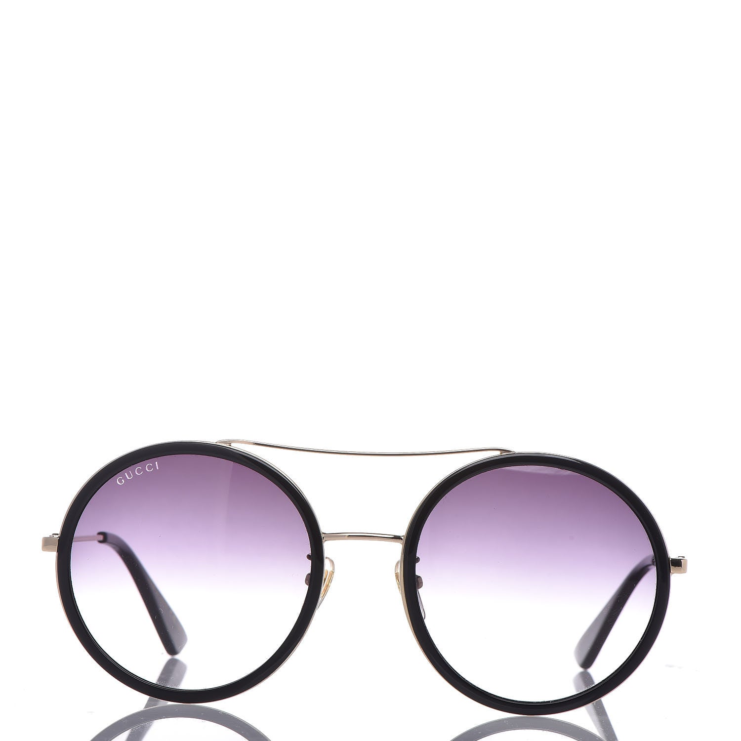 Gucci Round Frame Sunglasses GG0061S Black 2 of 7