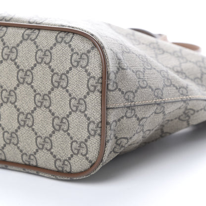 Gucci Soft GG Supreme Monogram Small Crossbody Tote Beige Cuir 9 of 9