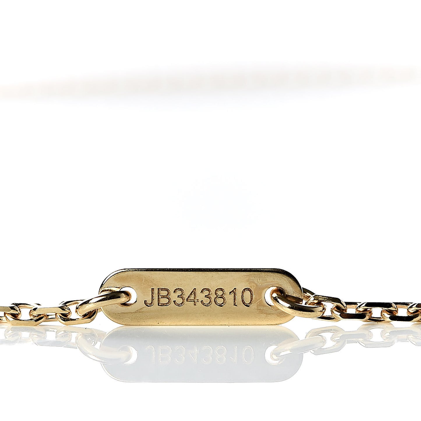18K Yellow Gold Mother of Pearl Sweet Alhambra Butterfly Pendant Necklace