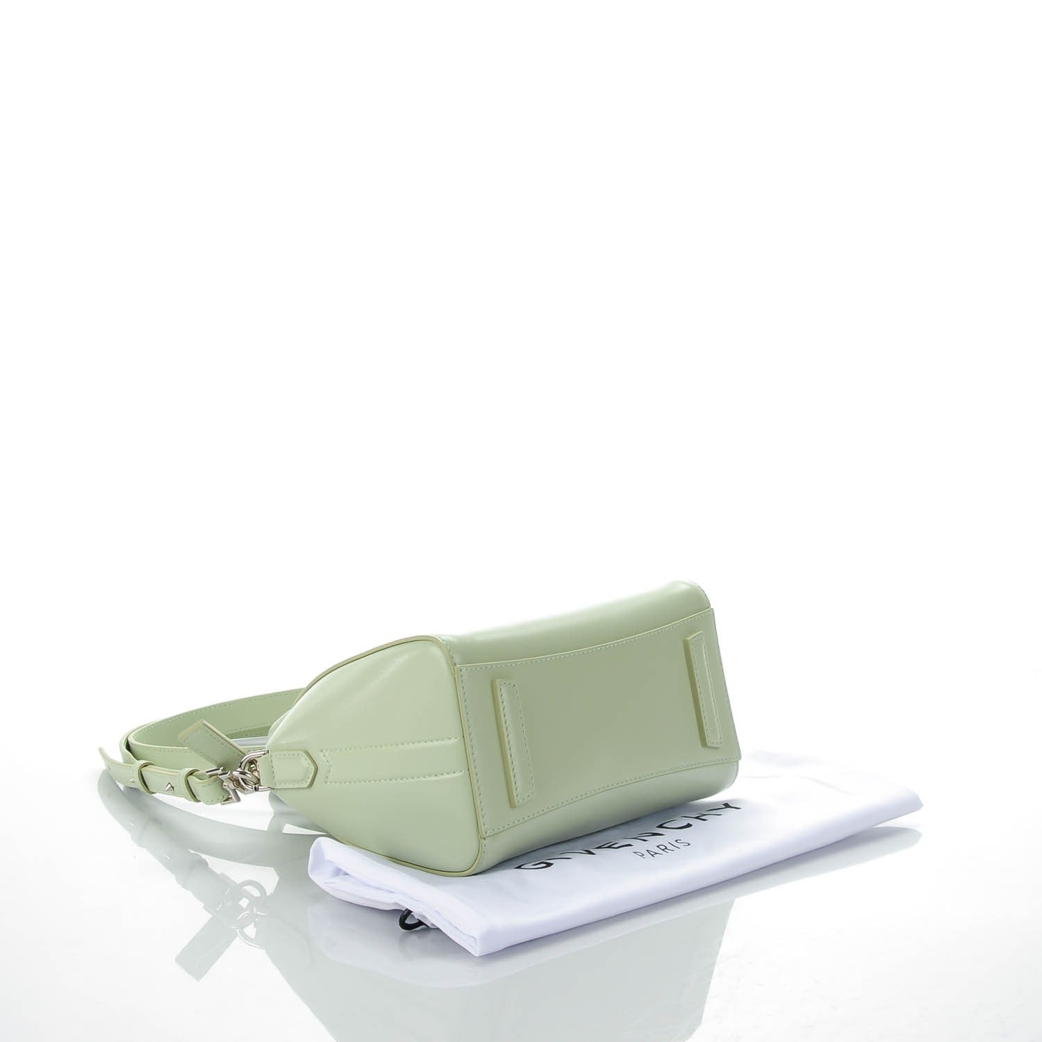 Givenchy Shiny Lord Calfskin Mini Antigona Aqua Green 4 of 7