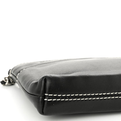 Chanel Lambskin Lax Pochette Black 9 of 10