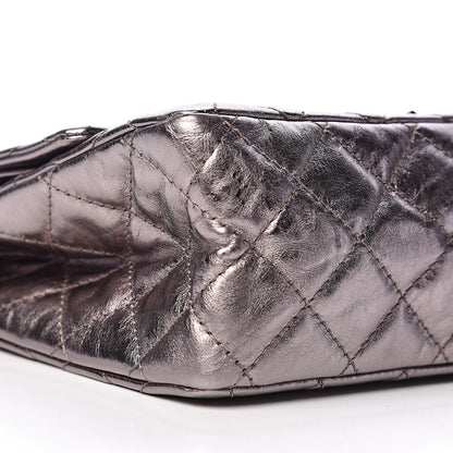 Chanel Metallic Aged Calfskin Quilted 2.55 Reissue 226 Silver 9 of 14