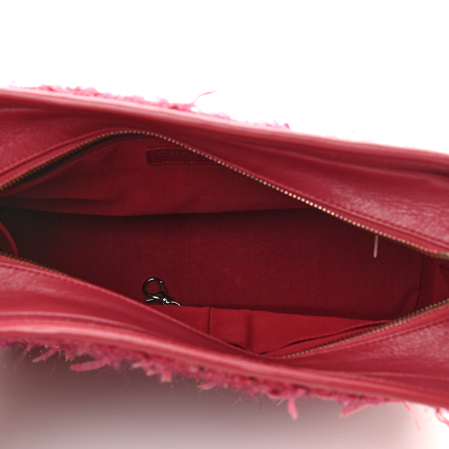 Tweed Calfskin Medium Gabrielle Hobo Pink