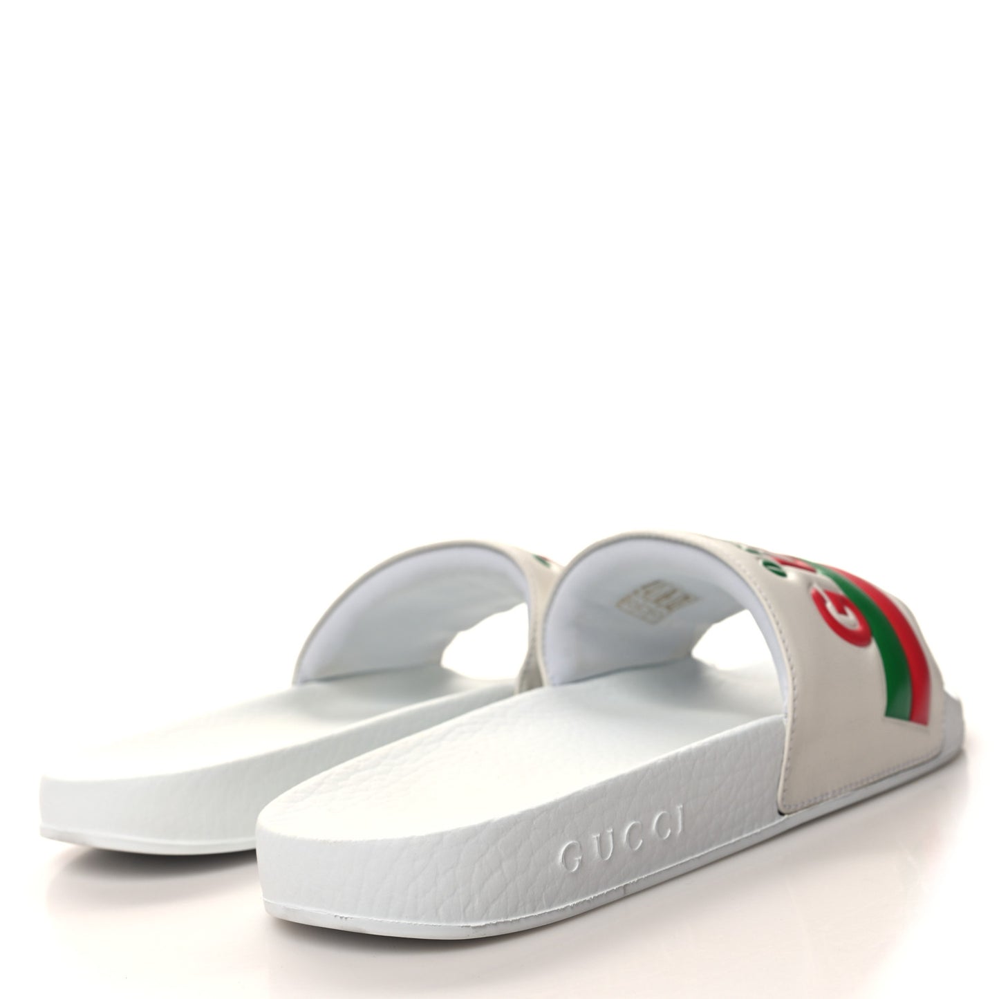 Nappa Original Gucci Womens Slide Sandals 39 Great White