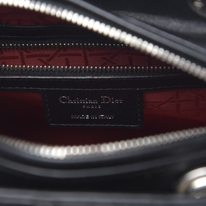 Christian Dior Lambskin Cannage Medium Lady Dior Black 6 of 11
