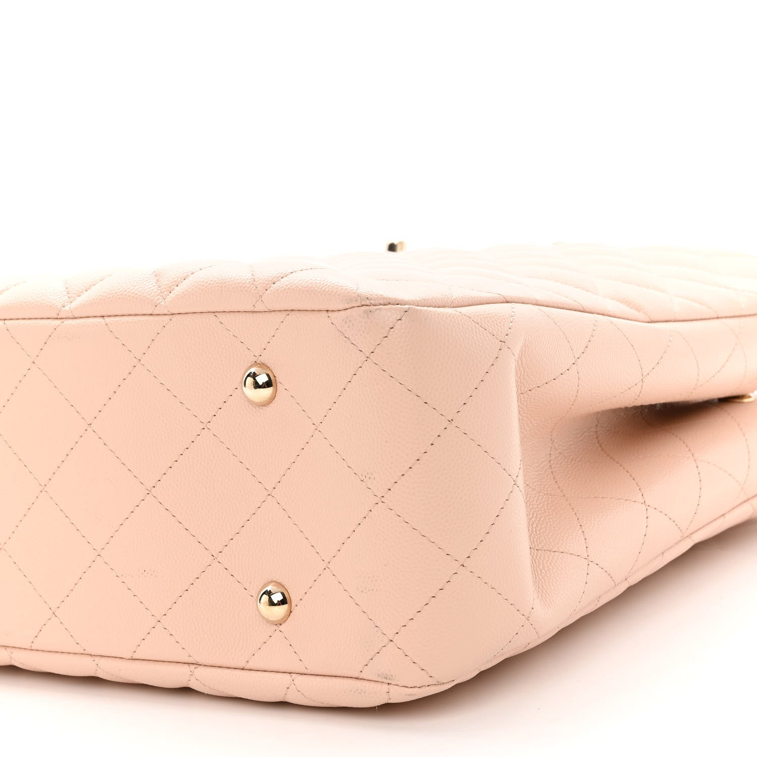 Chanel Caviar Quilted Large Classic Shopping Tote Light Beige 10 of 12