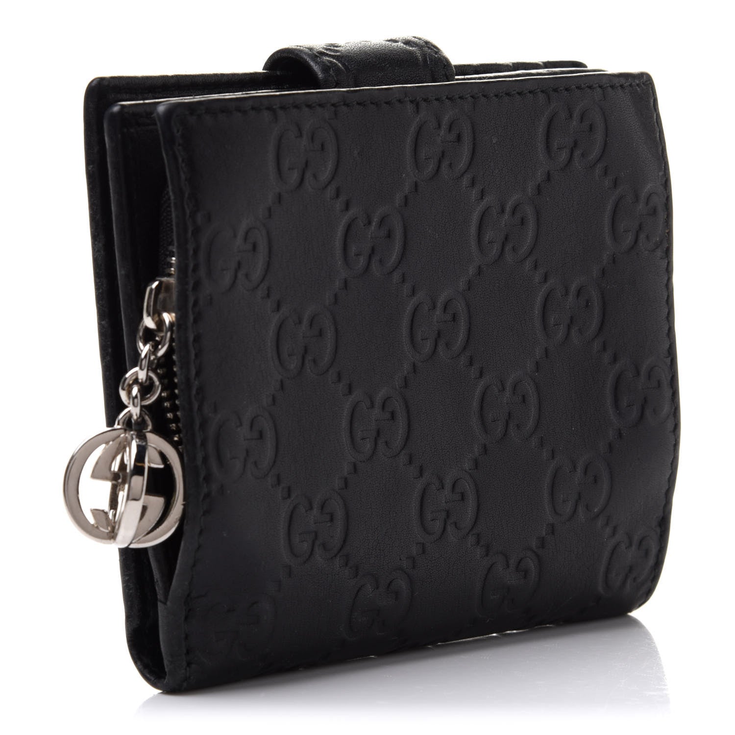 Gucci Guccissima Twins French Wallet Black 3 of 16