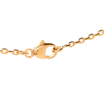 Hermes Lacquered Gold Mini Pop H Pendant Necklace Rose Extreme 5 of 8