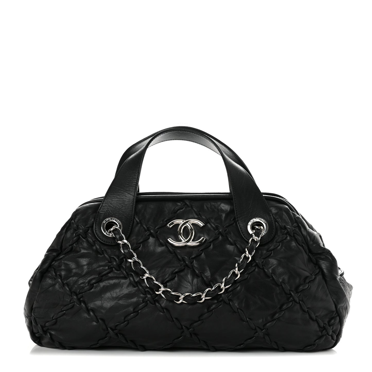 Calfskin Ultra Stitch Bowler Black