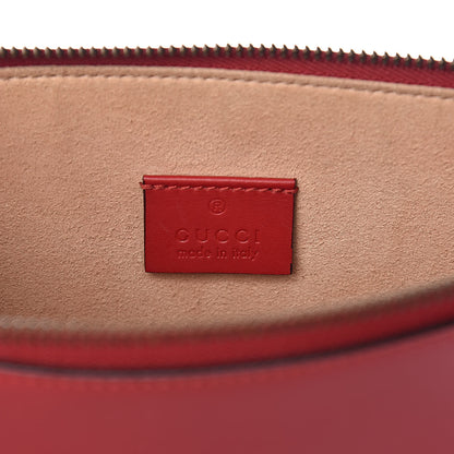 Gucci Calfskin GucciGhost Print Pouch Hibiscus Red 6 of 10