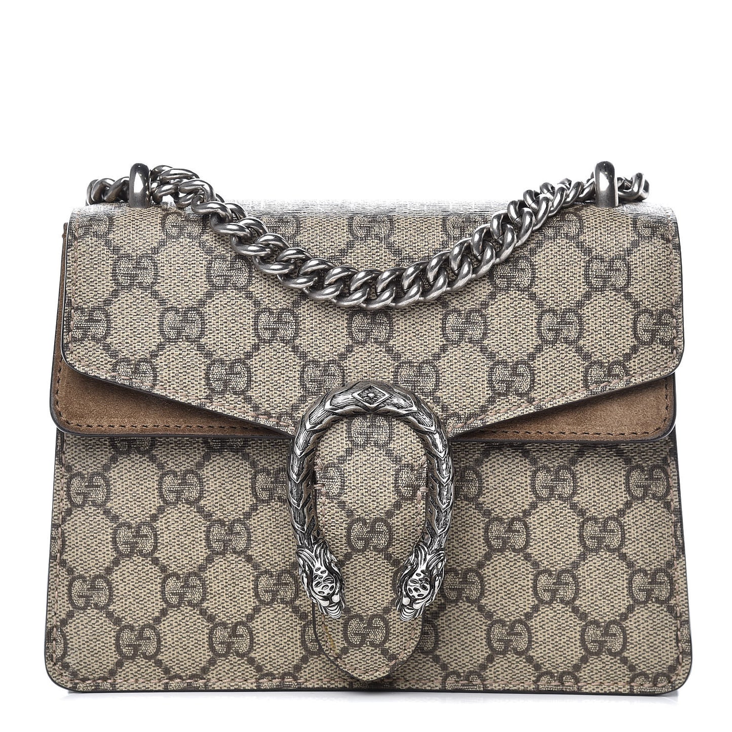 GG Supreme Monogram Mini Dionysus Shoulder Bag Taupe