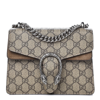 Gucci GG Supreme Monogram Mini Dionysus Shoulder Bag Taupe 1 of 13