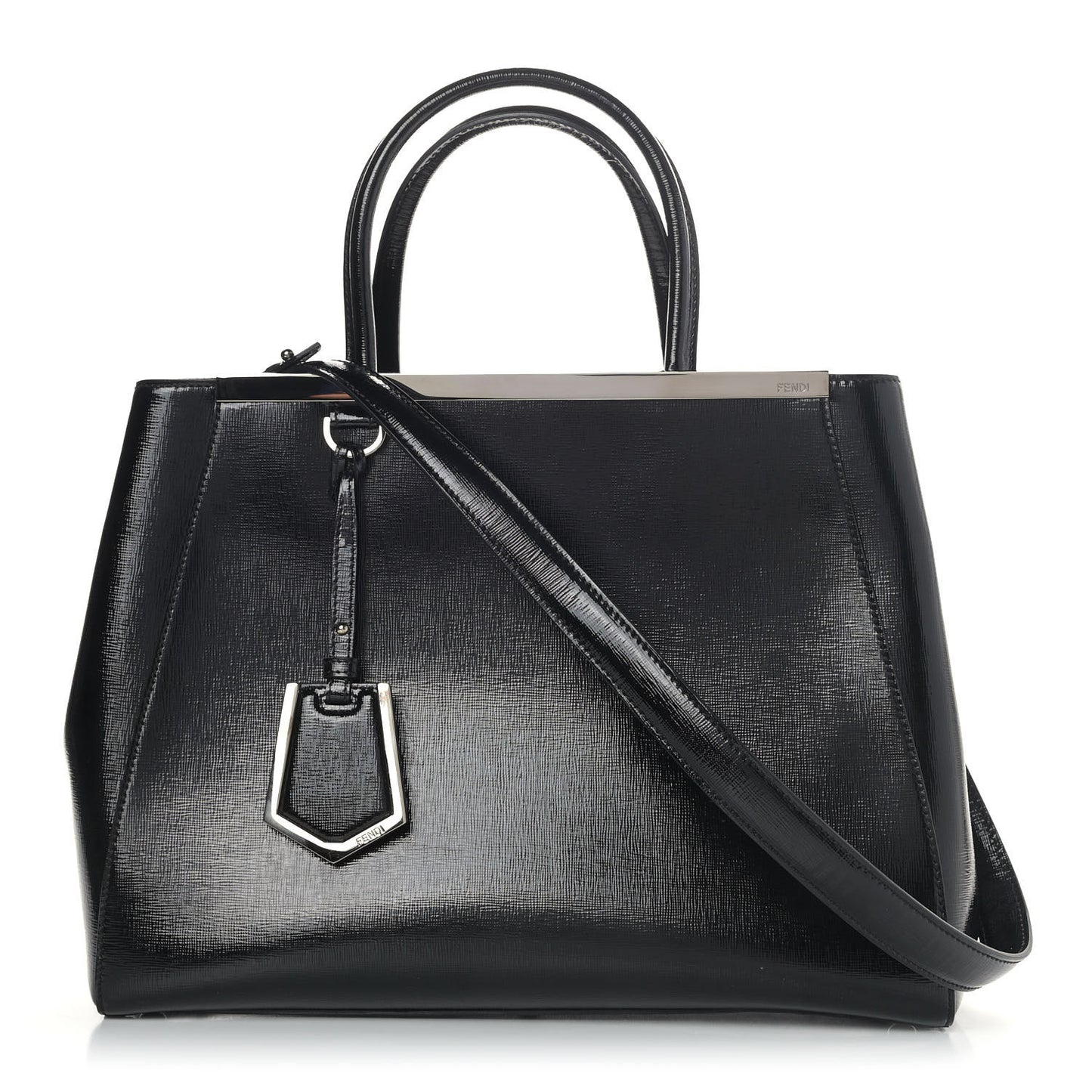 Patent Vitello Elite Regular 2Jours Tote Black