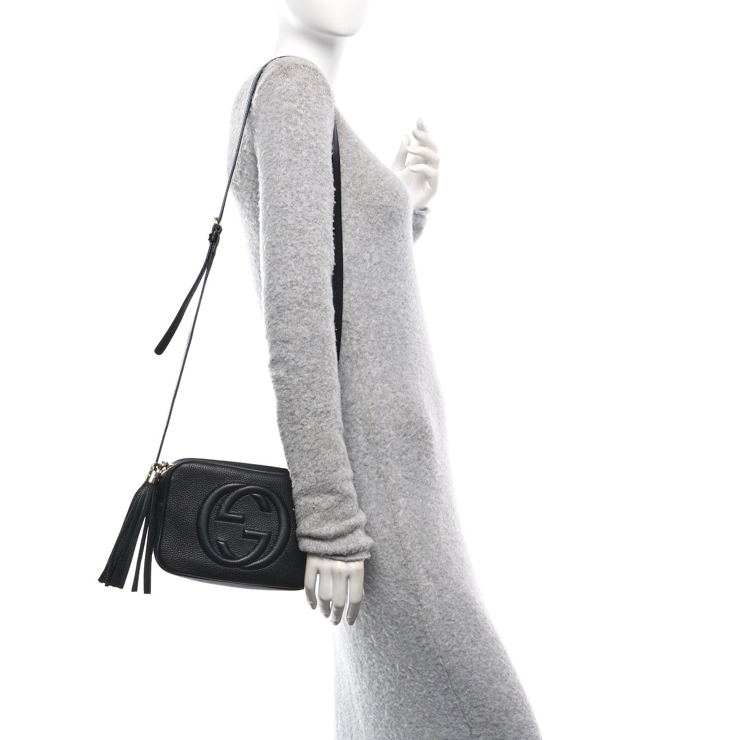 Gucci Pebbled Calfskin Small Soho Disco Bag Black 2 of 11