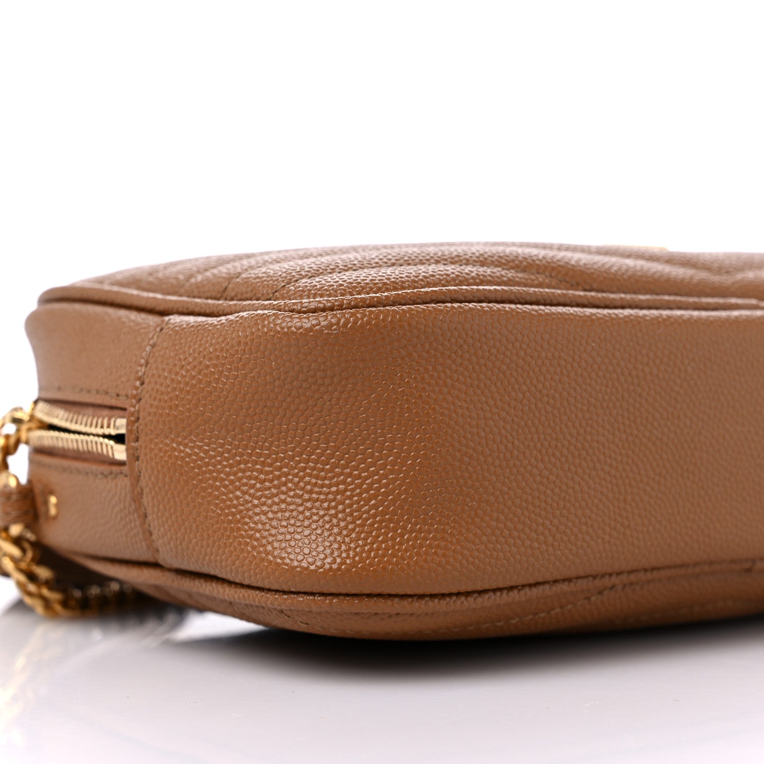 Saint Laurent Grain De Poudre Matelasse Monogram Mini Lou Camera Bag Dark Natural 8 of 11