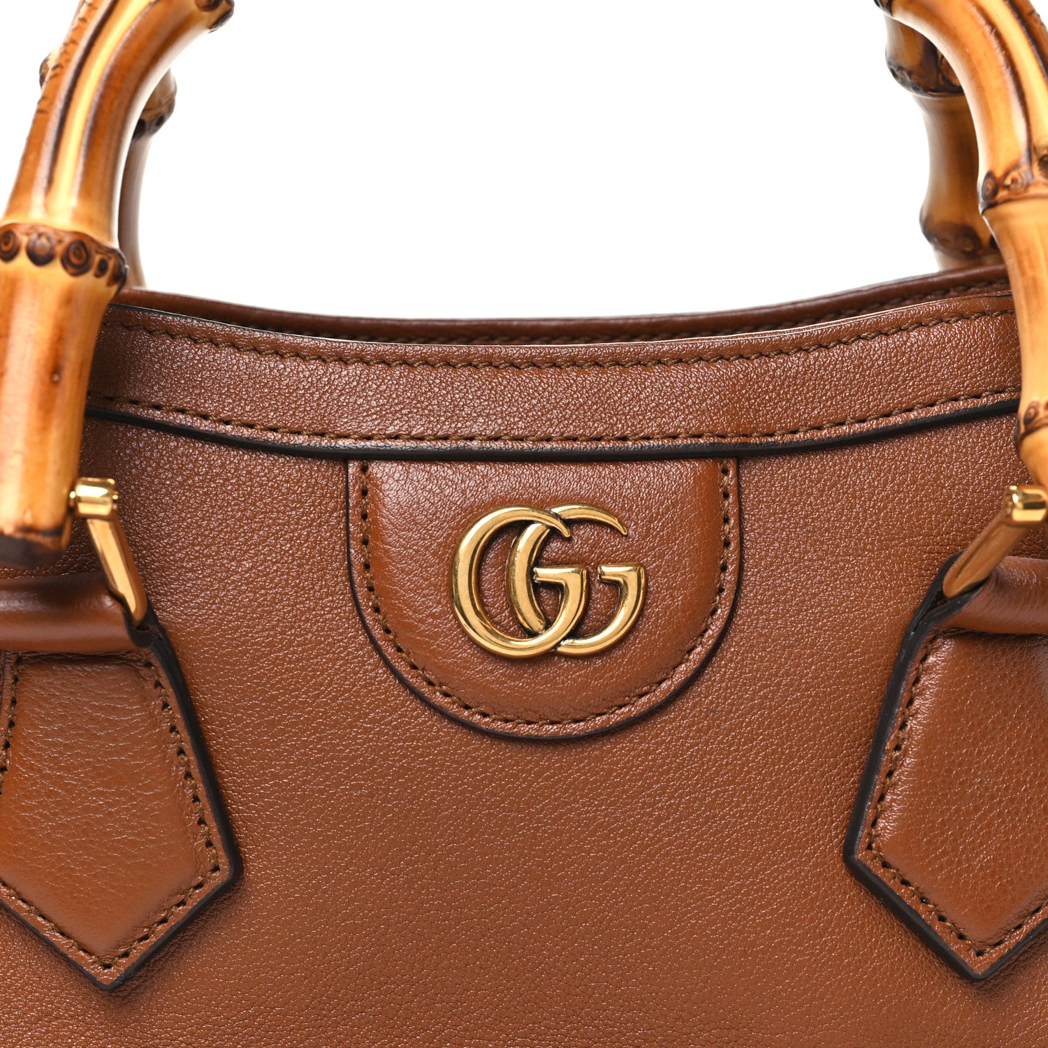 Gucci Wonka Grain Calfskin Mini Diana Tote Bag Cuir 8 of 11